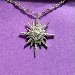 North Star Cubic Zirconia Sterling Silver …